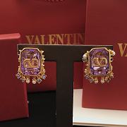 Fortok Valentino Square Purple Earrings VED0267 - 6