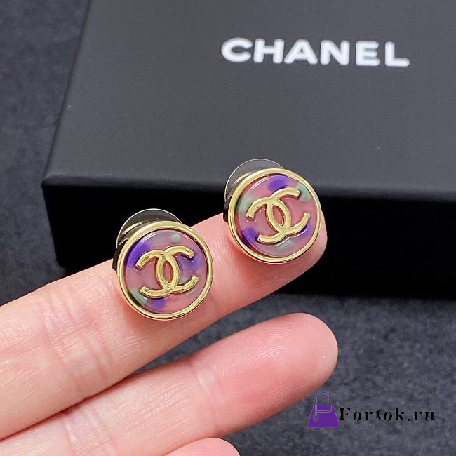 Fortok Chanel Double C Colorful Earrings - 1