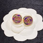 Fortok Chanel Double C Colorful Earrings - 6