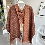 Fortok Louis Vuitton Monogram Scarf Brown 45x200cm - 1