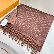 Fortok Louis Vuitton Monogram Scarf Brown 45x200cm - 3