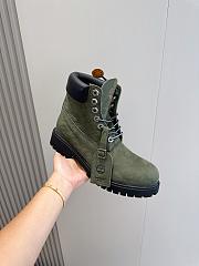 Fortok Louis Vuitton x Timberland Old Flower Ankle Boots Dark Green - 5