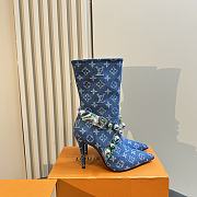 Fortok Louis Vuitton Boots Blue Denim - 1