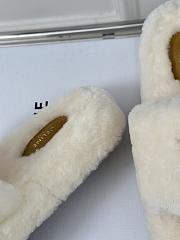 Fortok Celine Fur Slippers White - 6