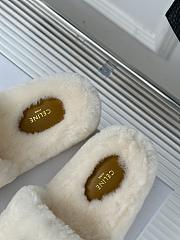 Fortok Celine Fur Slippers White - 3