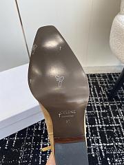 Fortok Celine Beige Velvet Knight Boots  - 3