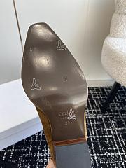 Fortok Celine Brown Velvet Knight Boots - 2