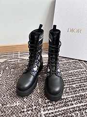 Fortok Dior D-Major Calfskin Ankle Boots Deep Blue - 3