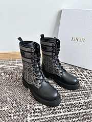 Fortok Dior D-Major Calfskin Ankle Boots Grey - 1