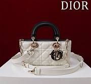 Fortok Dior Lady D-Joy Bag White & Black 22x12x6.5cm - 1