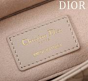 Fortok Dior Lady D-Joy Bag Beige & White 22x12x6.5cm - 2