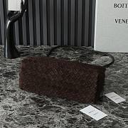 Fortok Bottega Veneta Andiamo Suede Bag Dark Brown 80842 32x24x12cm - 5