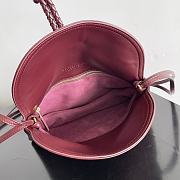 Fortok Bottega Veneta Liberta Crossbody Bag Burgundy 806030 27x16x6cm - 3