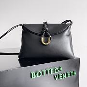 Fortok Bottega Veneta Liberta Crossbody Bag Black 806030 27x16x6cm - 1