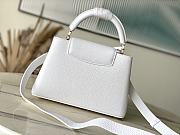 Fortok Louis Vuitton Capucines Bag White Flower Detail M21416 27x17.3x9cm - 5