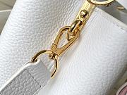 Fortok Louis Vuitton Capucines Bag White Flower Detail M21416 27x17.3x9cm - 2