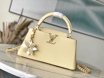 Fortok Louis Vuitton Capucines East-West Bag Yellow Flower M11351 29x16.5x9cm