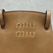 Fortok Miu Miu Nappa Bucket Bag Brown 17.5×15×8cm - 3