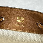 Fortok Miu Miu Nappa Bucket Bag Brown 17.5×15×8cm - 2