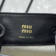 Fortok Miu Miu Nappa Bucket Bag Black 17.5×15×8cm - 6