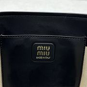 Fortok Miu Miu 24SS Bucket Bag Black 16x10x24cm - 4