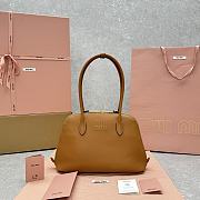 Fortok Miu Miu Leather Bag Cognac 33x13x21cm - 1