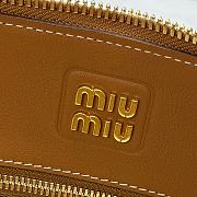 Fortok Miu Miu Leather Bag Cognac 33x13x21cm - 2