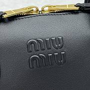 Fortok Miu Miu Leather Bag Black 33x13x21cm - 6