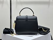 Fortok Celine 16 Seize Handbag Calfskin Black 23x18x10cm - 6