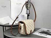 Fortok Celine Folco Triomphe Shoulder Bag White 18x17x6.5cm - 5