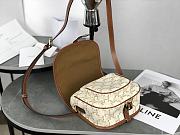 Fortok Celine Folco Triomphe Shoulder Bag White 18x17x6.5cm - 4