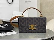 Fortok Celine Arc de Triomphe Box Bag Black & Tan 22x13.5x6cm - 1