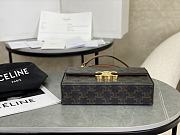 Fortok Celine Arc de Triomphe Box Bag Black & Tan 22x13.5x6cm - 5