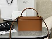 Fortok Celine Arc de Triomphe Box Bag Brown 22x13.5x6cm - 5