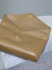 Fortok Saint Laurent Brown Cassandre Large Leather Pouch 769307 29.5×18×4.5cm - 3