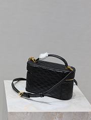 Fortok Saint Laurent Black Gaby Mini Quilted Leather Vanity Bag 766731 18x11x6.5cm - 5