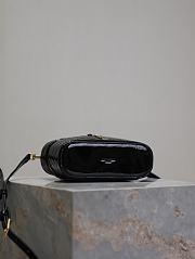 Fortok Saint Laurent Black Gaby Mini Patent Leather Vanity Bag 766731 18x11x6.5cm - 4