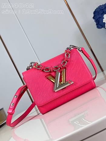 Fortok Louis Vuitton Twist PM Bloom Bag Pink M24042 19x15x9cm