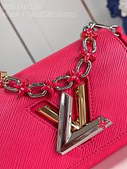 Fortok Louis Vuitton Twist PM Bloom Bag Pink M24042 19x15x9cm - 5