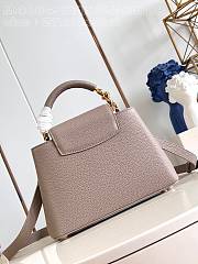 Fortok Louis Vuitton Capucines Taurillon Bag Grey M48865 27x18x9cm  - 6