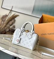 Fortok Louis Vuitton Speedy Bandoulière 20 Monogram Pattern Bag White M11276 20.5x13.5x12cm   - 1