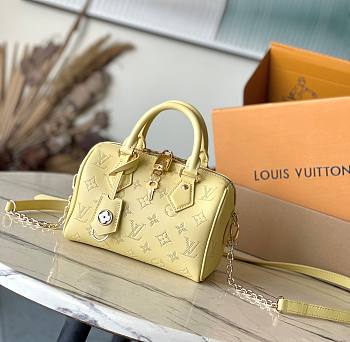 Fortok Louis Vuitton Speedy Bandoulière 20 Monogram Pattern Bag Yellow M11276 20.5x13.5x12cm  