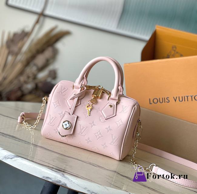 Fortok Louis Vuitton Speedy Bandoulière 20 Monogram Pattern Bag Pink M11276 20.5x13.5x12cm - 1