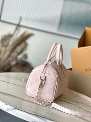 Fortok Louis Vuitton Speedy Bandoulière 20 Monogram Pattern Bag Pink M11276 20.5x13.5x12cm - 5