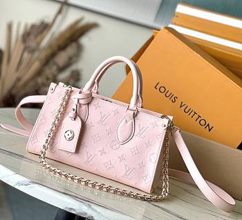 Fortok Louis Vuitton OnTheGo East West Bag Pink M11274 25x13x10cm 