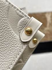 Fortok Louis Vuitton Onthego Bag Cream M46569 25x19x11.5cm - 5