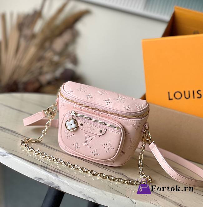 Fortok Louis Vuitton Mini Bumbag Pink M11300 17x12x9.5cm - 1