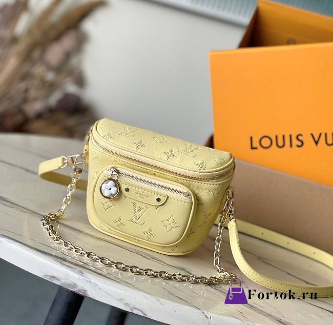 Fortok Louis Vuitton Mini Bumbag Yellow M11300 17x12x9.5cm - 1