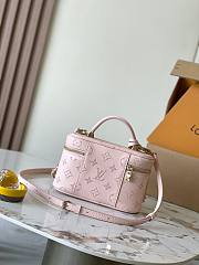 Fortok Louis Vuitton Vanity Pouch Handbag Pink M11298 19x11.5x6.5cm - 4