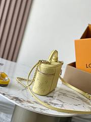 Fortok Louis Vuitton Vanity Pouch Handbag Yellow M11298 19x11.5x6.5cm - 6